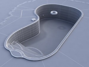 garden pool 3D Model