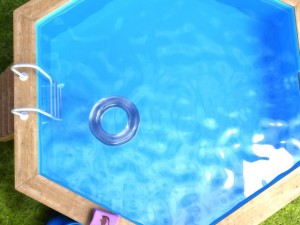 home wooden water pool Modelo 3D