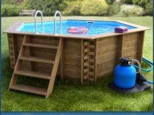 home wooden water pool Modelo 3D