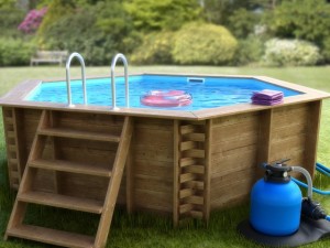 home wooden water pool Modelo 3D