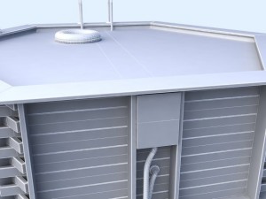 home wooden water pool Modelo 3D