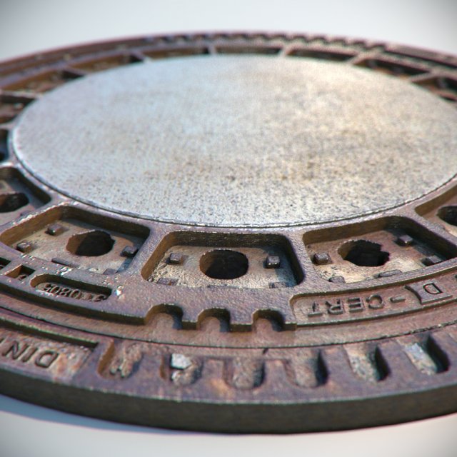 manhole 3D मॉडल .c4d .max .obj .3ds .fbx .stl .blend 
