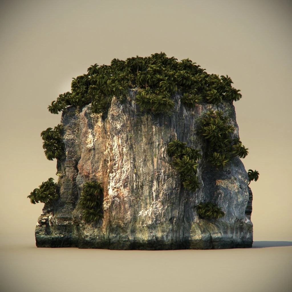 rock 3D Model .c4d .max .obj .3ds .fbx .stl .blend 