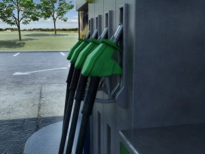 omv gas station day - night 3D Model