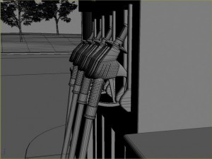 omv gas station day - night 3D Model