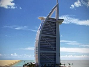 burj al arab jumeirah in dubai 3D Model