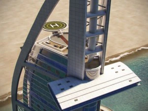 burj al arab jumeirah in dubai 3D Model