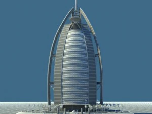 burj al arab jumeirah in dubai 3D Model