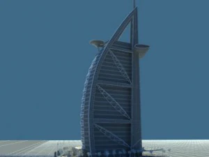burj al arab jumeirah in dubai 3D Model