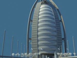burj al arab jumeirah in dubai 3D Model