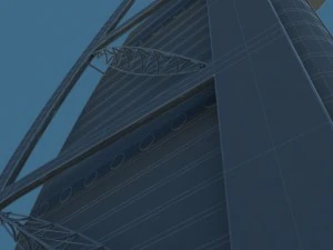 burj al arab jumeirah in dubai 3D Model
