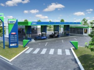 omv gas station Modelo 3D