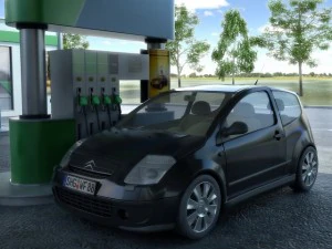omv gas station 3D Model