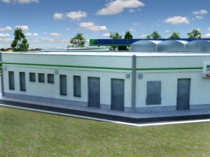 omv gas station Modèle 3D