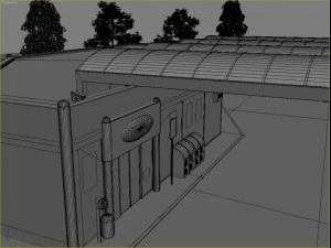 omv gas station 3D Model
