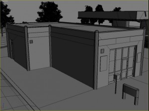 omv gas station Modèle 3D