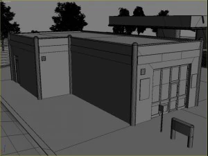 omv gas station 3D Model