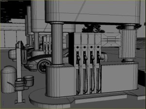 omv gas station 3D Model
