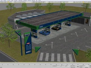 omv gas station 3D Model