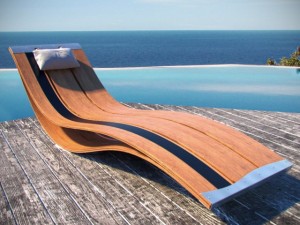 beach sunbed 3D 模型