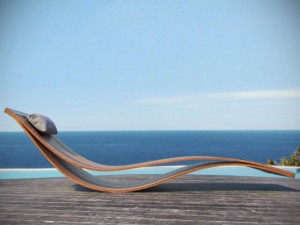 beach sunbed 3D Модель
