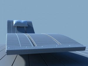 beach sunbed 3D Модель