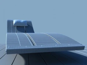beach sunbed 3D Model