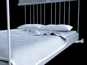 modern bed 3D Model