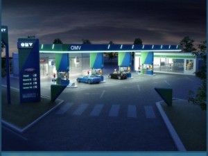 omv gas station Model 3D