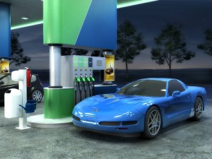 omv gas station Model 3D