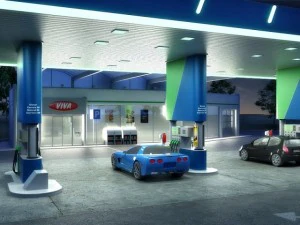 omv gas station 3D Model