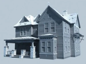 scary old house 3D Model
