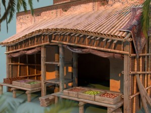 bungalow Modello 3D