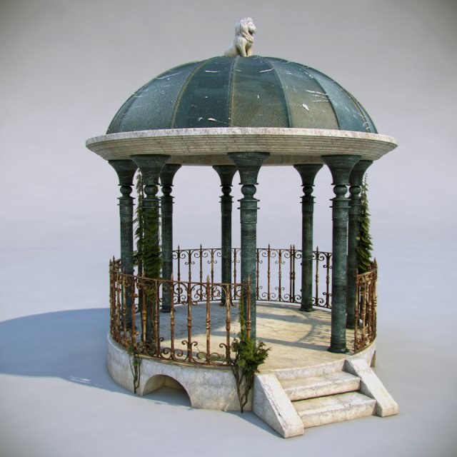 alcove 3D 모델 .c4d .max .obj .3ds .fbx .stl .blend 