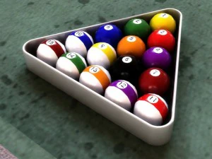 old billiard table 3D Model