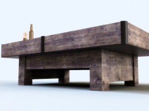 old billiard table Modèle 3D