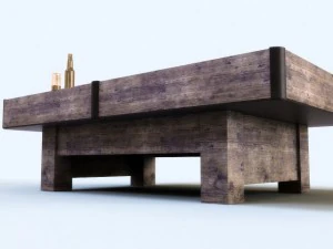 old billiard table 3D Model