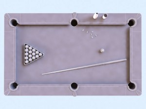 old billiard table Modèle 3D