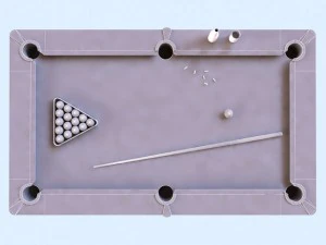 old billiard table 3D Model