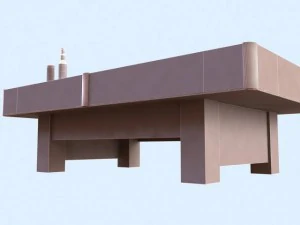 old billiard table 3D Model