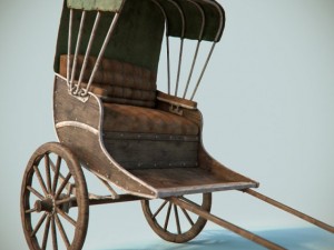 old cart Modèle 3D