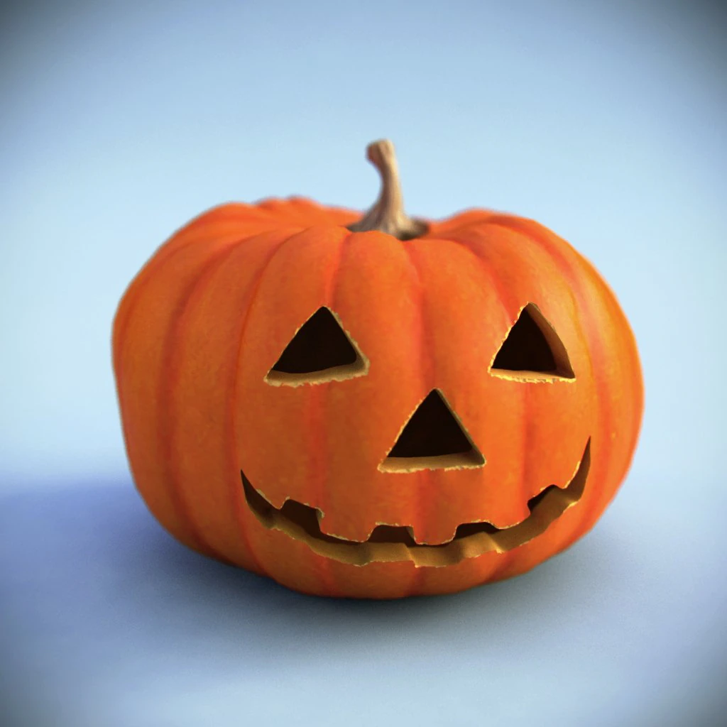 halloween pumpkin 3D Model .c4d .max .obj .3ds .fbx .stl .blend 
