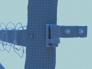 old wooden fence 3D Model