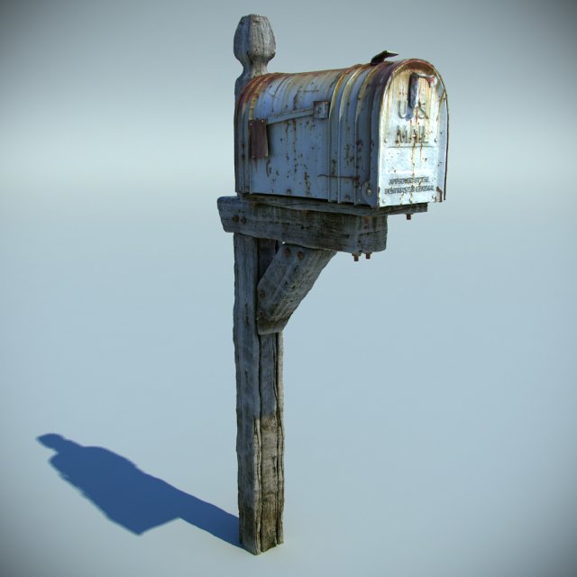 mailbox 3D Model .c4d .max .obj .3ds .fbx .stl .blend 
