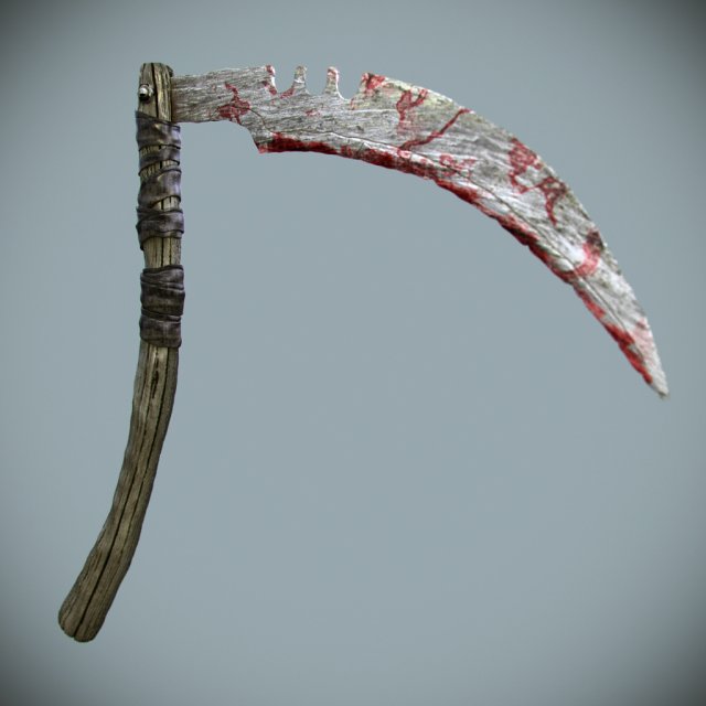 scythe 3D मॉडल .c4d .max .obj .3ds .fbx .stl .blend 