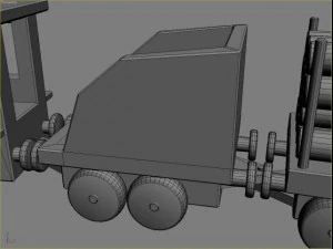 toy wooden train 3D Model
