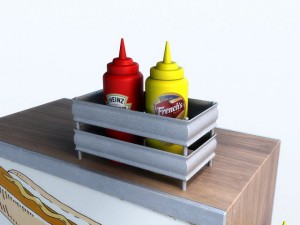 hotdog cart Modello 3D
