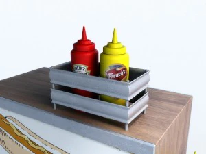 hotdog cart 3D Model