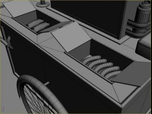 hotdog cart 3D Model