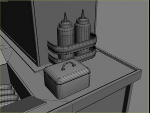 hotdog cart Modello 3D